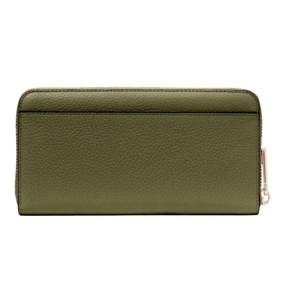 New Kate Spade Lena Large Continental Wallet Pebble Leather Enchanted Green - Picture 3 of 3